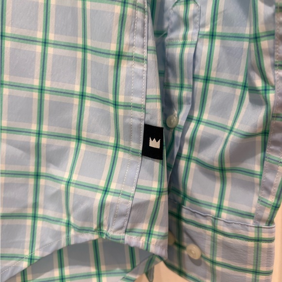 Crown & Ivy Blue and Green Plaid Shirt - Picture 2 of 4